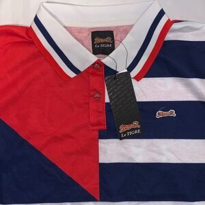 Le Tigre Red White Blue Polo New With Tags